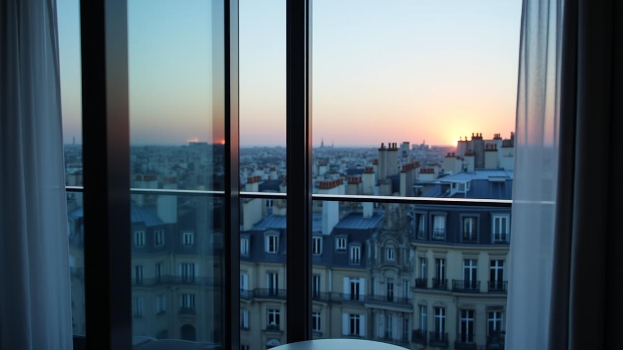 Vue sur les toits de Paris depuis nos bureaux de la rue Crillon
