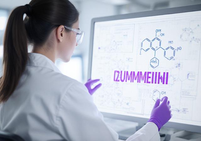 Chercheur analysant des données techniques en allemand