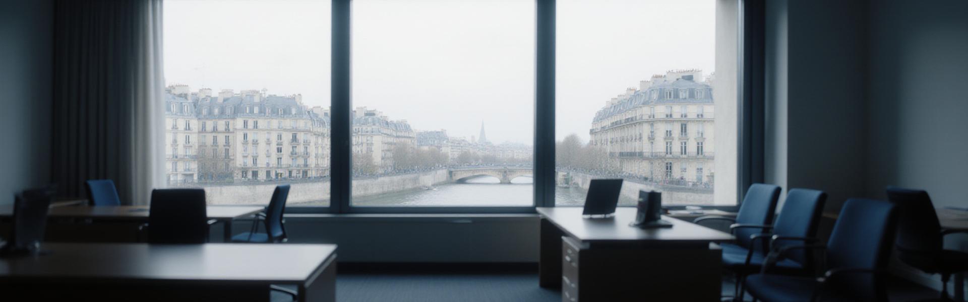 Bureau d'affaires parisien moderne